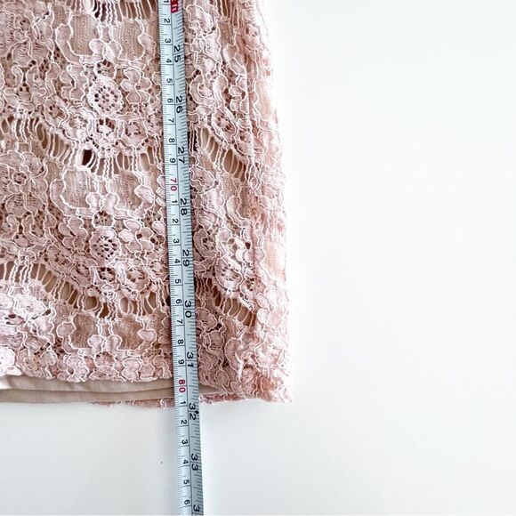 Love Fire Pink Lace Dress Sleeveless Women's S Back Zip Lined - Picture 8 of 8